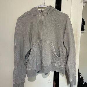 Target Light Gray Women's Zip-Up Sweater